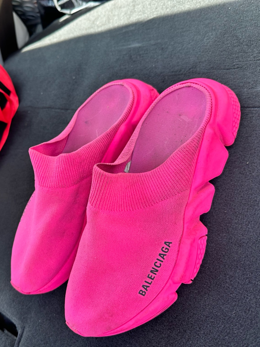 Balenciaga Hot Pink Speed trainer mule - Picture 2 of 2